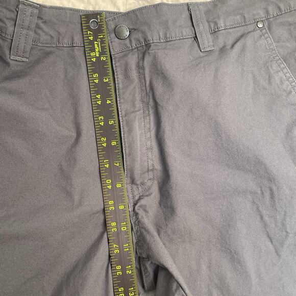 Columbia Mens 38 Chino Shorts 10” Inseam Regular Fit Gray Outdoor Fishing Pocket - Picture 4 of 9